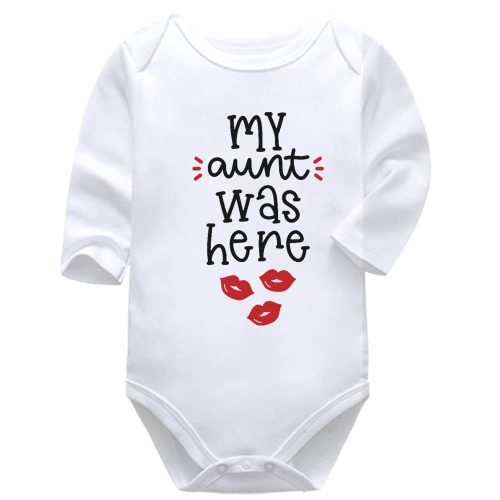 My Aunt Was Here | Aunt | Baby Vest Bodysuit Onesie | Kids T-Shirt