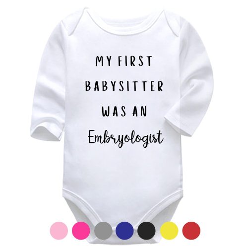 My First Babysitter Was An Embryologist | IVF Baby | Babysitter | Baby Vest Bodysuit Onesie