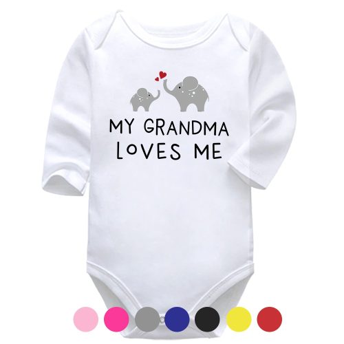 My Grandma Loves Me | Family | Grandma | Baby Vest Bodysuit Onesie