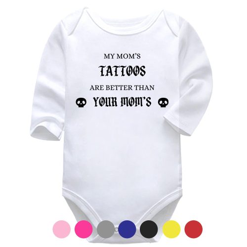 My Mom's Tattoos | Funny Vest | Mom | Baby Vest Bodysuit Onesie