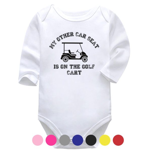 My Other Car Seat Is On The Golf Cart | Sport Vest | Golf | Baby Vest Bodysuit Onesie | Kids T-Shirt