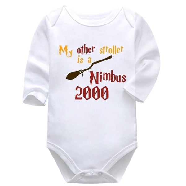 Other Stroller is Nimbus 2000 | Harry Potter  | Baby Vest Bodysuit Onesie |  Kids T-Shirt