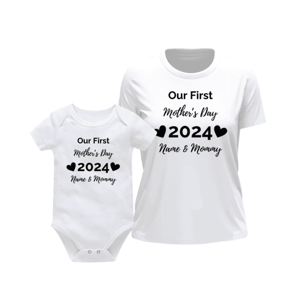 Our First Mother's Day | Mother' Days T-Shirt | Matching T-Shirts | Ladies T-Shirt