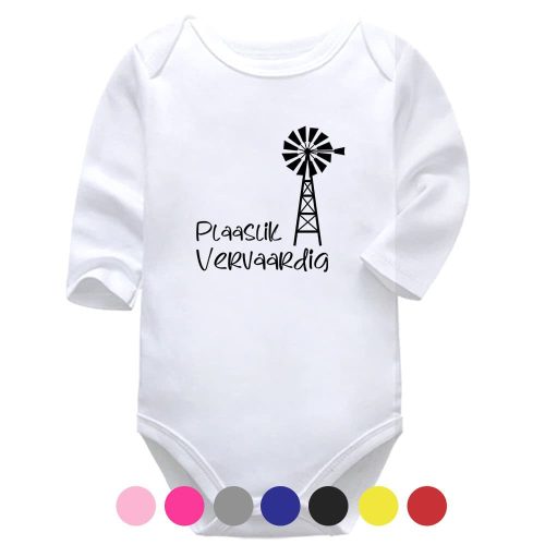 Plaaslik Vervaardig | Plaaslik | Afrikaans | Baby Vest Bodysuit Onesie