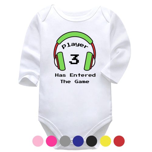 Player 3 Has Entered The Game | Gaming Vest | Video Games | Baby Vest Bodysuit Onesie | Kids T-Shirt