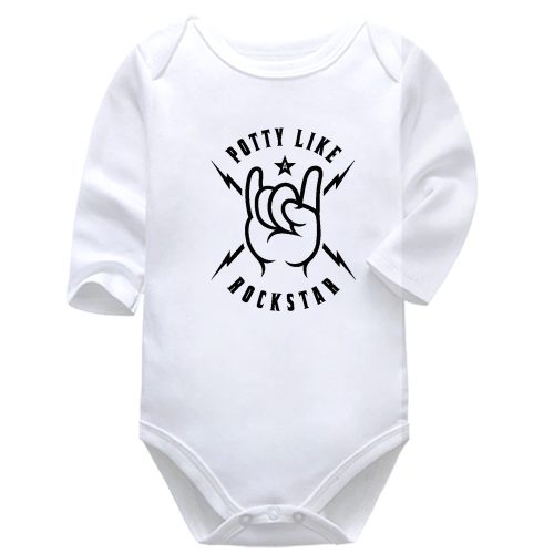 Potty Like A Rock Star | Diaper | Music | Baby Vest Bodysuit Onesie