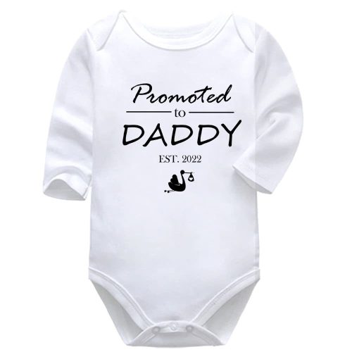 Promoted To Daddy | Pregnancy Announcement | Baby Vest Bodysuit Onesie