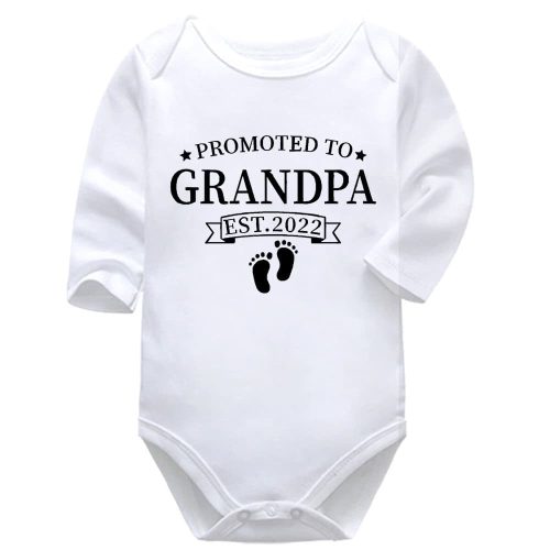 Promoted To Grandpa | Pregnancy Announcement | Grandpa | Baby Vest Bodysuit Onesie