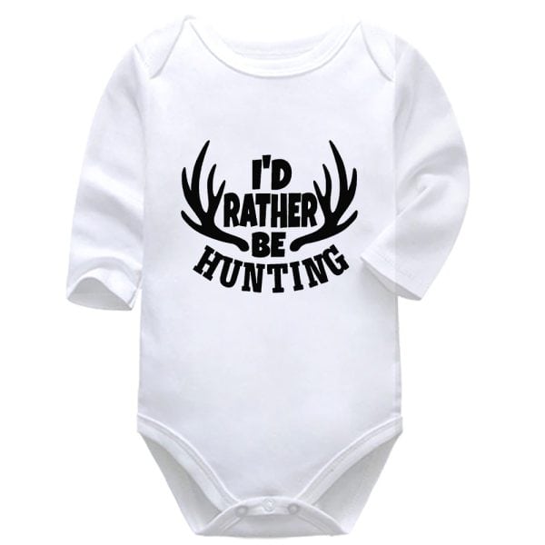 Rather Be Hunting | Hunting | Baby Vest Bodysuit Onesie |  Kids T-Shirt | Adult T-Shirt