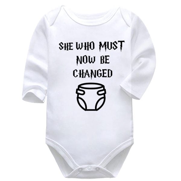 She Who Must Now Be Changed | Harry Potter | Baby Vest Bodysuit Onesie