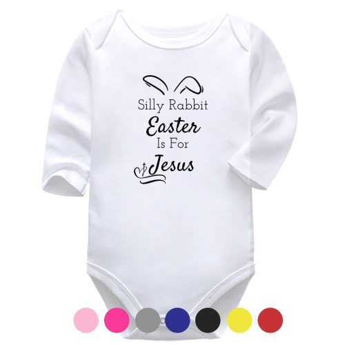 Silly Rabbit, Easter Is For Jesus | Easter Vest | Christian | Baby Vest Bodysuit Onesie | Kids T-Shirt