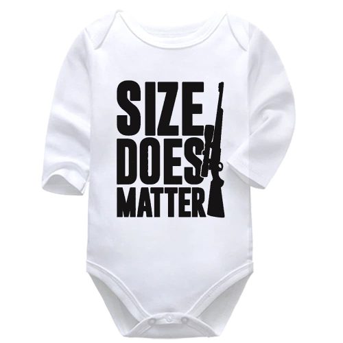 Size Does Matter | Hunting | Baby Vest Bodysuit Onesie | Kids T-Shirt | Adult T-Shirt