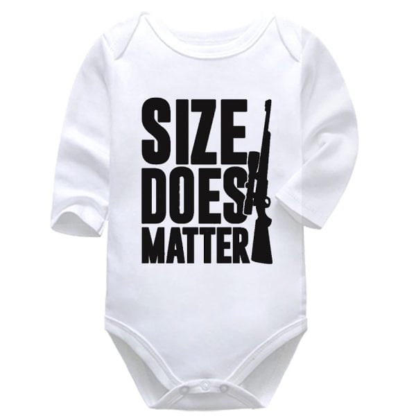 Size Does Matter | Hunting | Baby Vest Bodysuit Onesie | Kids T-Shirt | Adult T-Shirt