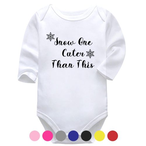 Snow One Cuter Than This | Christmas | Snow | Baby Vest Bodysuit Onesie
