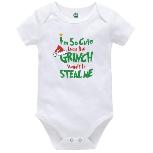 Even The Grinch Wants To Steal Me | Christmas | Baby Vest Bodysuit Onesie |  Kids T-Shirt