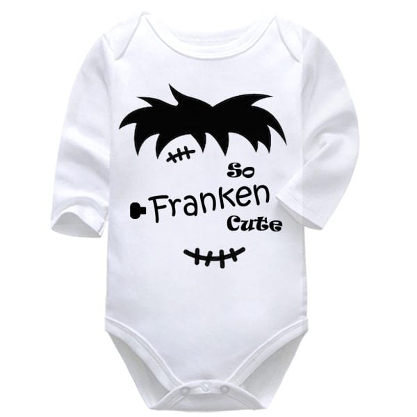 So Franken Cute | Halloween | Baby Vest Bodysuit Onesie |  Kids T-Shirt