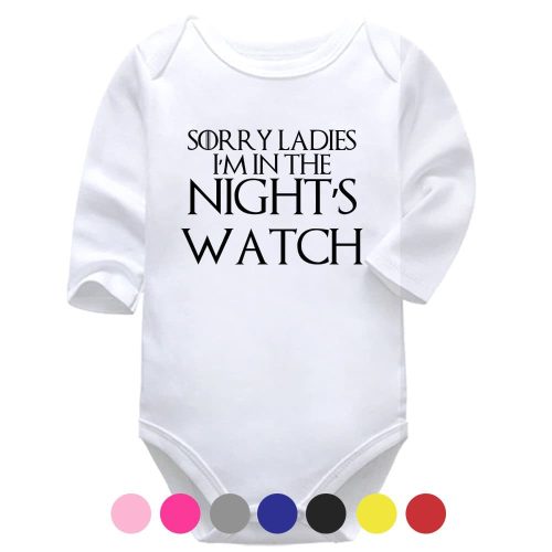 Sorry Ladies, I'm In The Night's Watch | GoT | Pop Culture Vest | Baby Vest Bodysuit Onesie