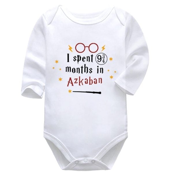 I Spent 9¾ Months In Azkaban | Harry Potter | Baby Vest Bodysuit Onesie |  Kids T-Shirt