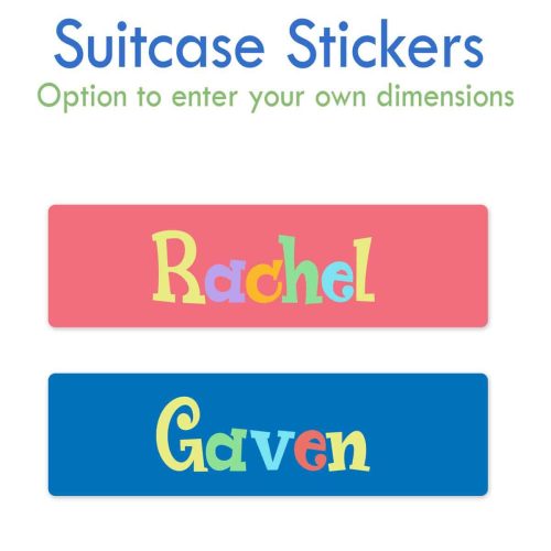 Waterproof Custom School Suitcase Stickers Personalised Kids' Backpack Labels for a Stylish & Secure School Year