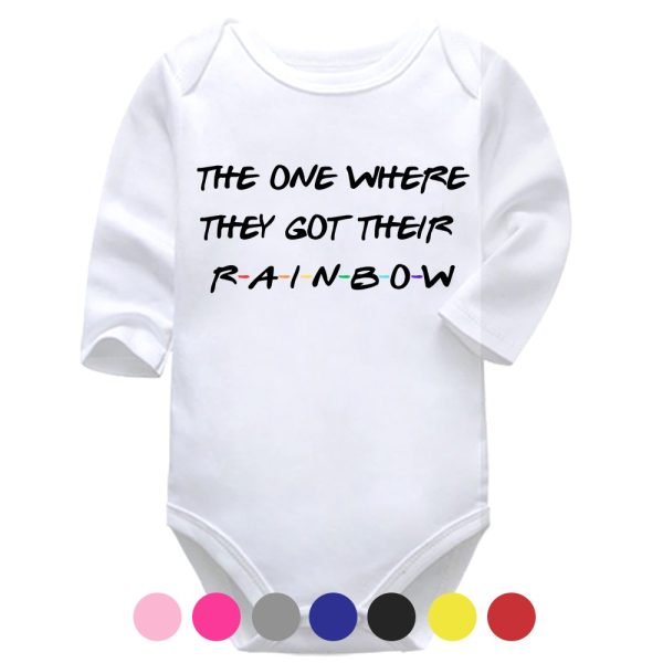 The One Where They Got Their Rainbow | Rainbow Baby | Pregnancy Vest | Baby Vest Bodysuit Onesie