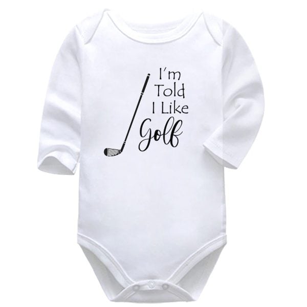 I'm Told I Like Golf | Golf | Baby Vest Bodysuit Onesie
