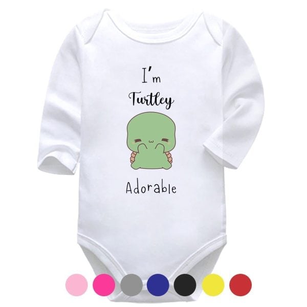 I'm Turtley Adorable | Summer Vest | Turtle | Baby Vest Bodysuit Onesie
