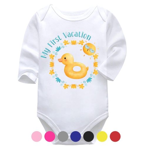 My First Vacation | Summer Vest | Vacation | Baby Vest Bodysuit Onesie