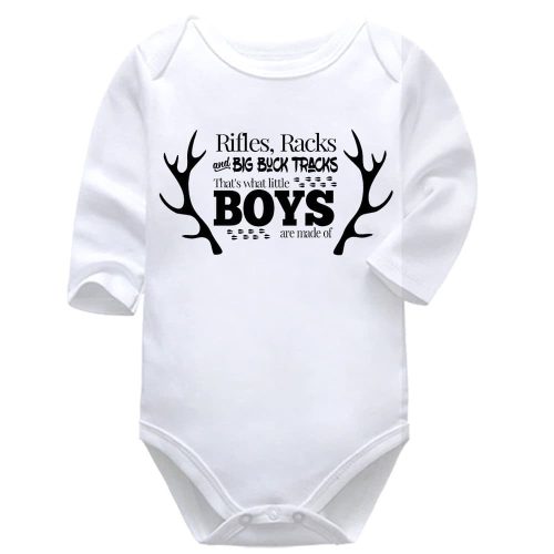 What Boys Are Made Of | Hunting | Baby Vest Bodysuit Onesie | Kids T-Shirt | Adult T-Shirt