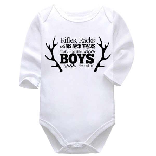 What Boys Are Made Of | Hunting | Baby Vest Bodysuit Onesie | Kids T-Shirt | Adult T-Shirt