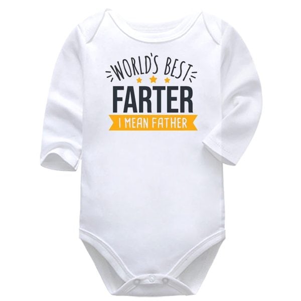 World's Best Farter | Dad | Father's Day | Baby Vest Bodysuit Onesie
