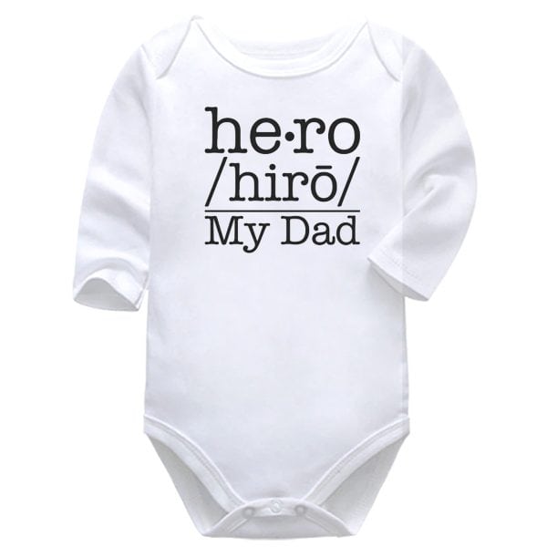 He-Ro | My Dad | Father's Day | Baby Vest Bodysuit Onesie