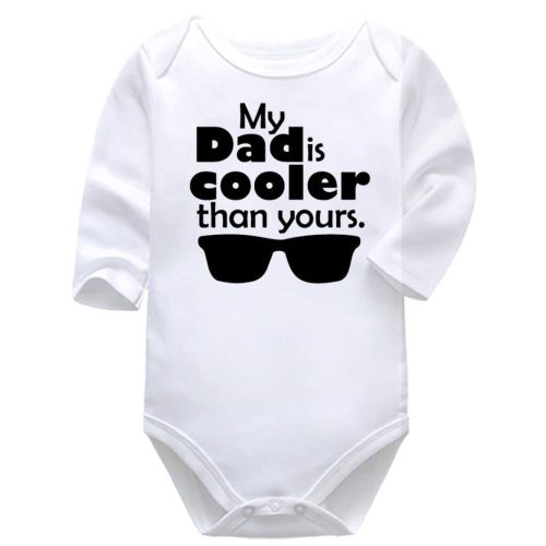 My Dad Is Cooler Than Yours | Dad | Father's Day | Baby Vest Bodysuit Onesie