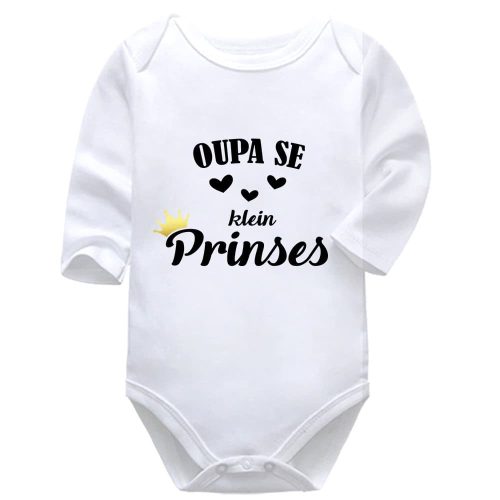 Oupa Se Klein Prinses or Prins | Grandpa | Grandfather | Baby Vest Bodysuit Onesie