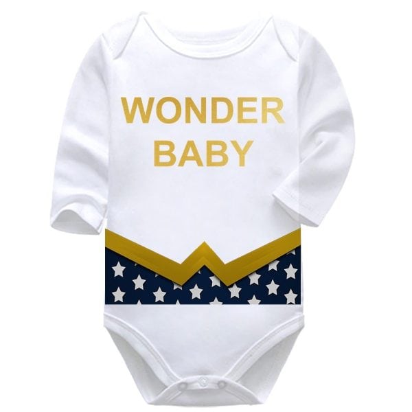 Wonder Baby | Halloween | Superhero | Baby Vest Bodysuit Onesie