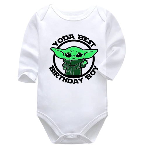 Yoda The Best Birthday Boy | Birthday | Yoda | Star Wars | Baby Vest Bodysuit Onesie | Kids T-Shirt
