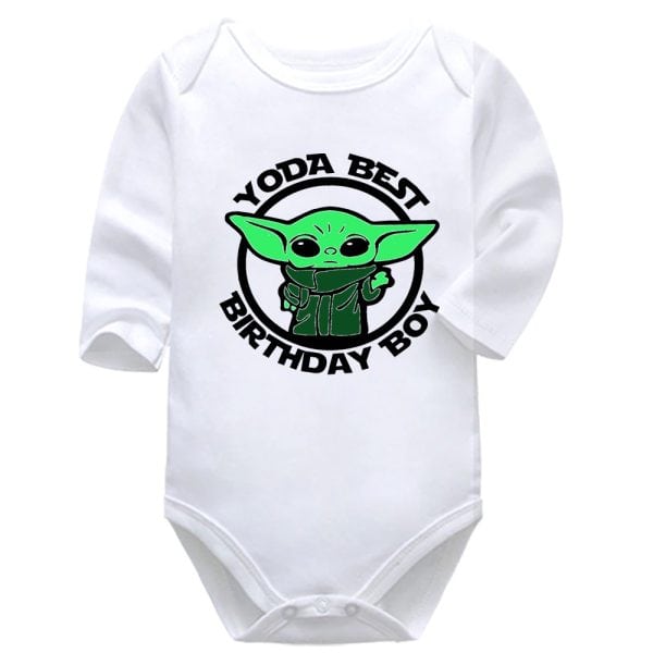 Yoda The Best Birthday Boy | Birthday | Yoda | Star Wars | Baby Vest Bodysuit Onesie | Kids T-Shirt