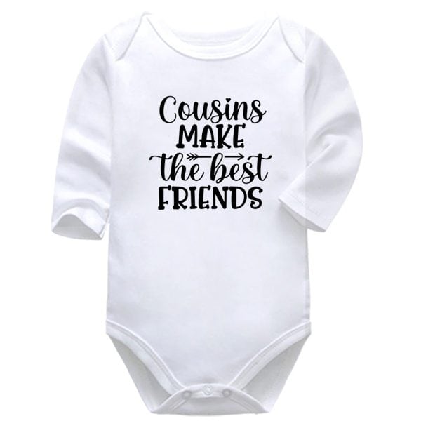 Cousins Make The Best Friends | Friends | Family | Baby Vest Bodysuit Onesie