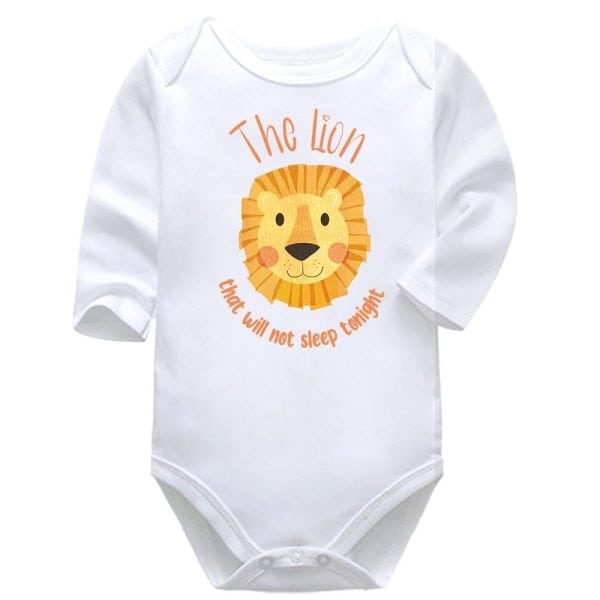 The Lion That Won't Sleep Tonight | Animal | Baby Vest Bodysuit Onesie