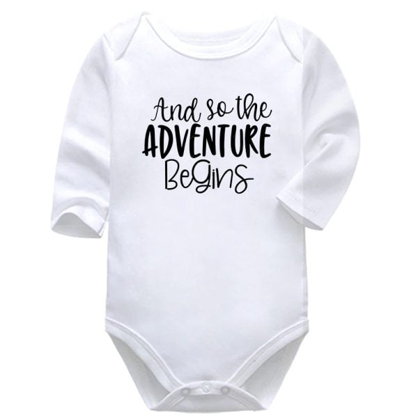 So The Adventure Begins | Pregnancy Announcement | Baby Vest Bodysuit Onesie