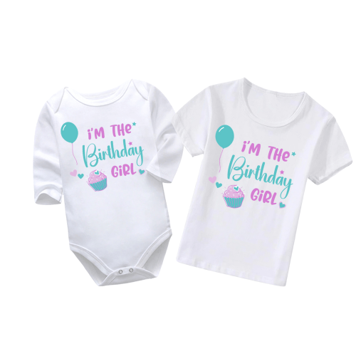 I'm The Birthday Girl | Birthday Vest | Happy Birthday | Baby Vest Bodysuit Onesie | Kids T-Shirts