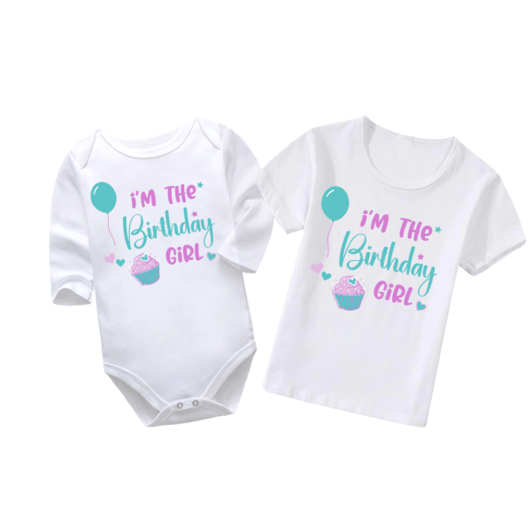 I'm The Birthday Girl | Birthday Vest | Happy Birthday | Baby Vest Bodysuit Onesie | Kids T-Shirts