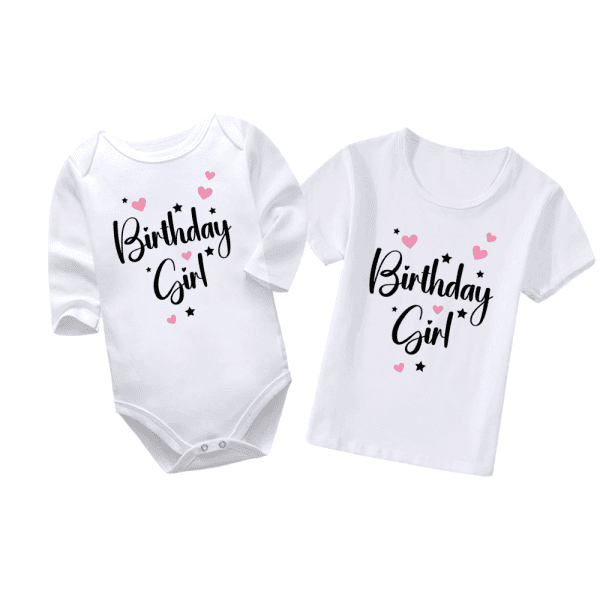 Birthday Girl | Birthday Vest | Happy Birthday | Baby Vest Bodysuit Onesie | Kids T-Shirts