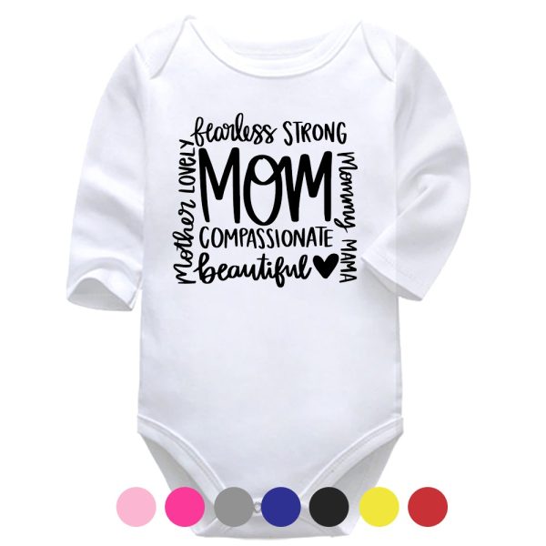 Definition Of A Mom | Mother's Day Vest | Baby Vest Bodysuit Onesie