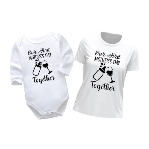 A Toast To Mother's Day (Our First Mother's Day Together) | Mother's Day Vest | Baby Vest Bodysuit Onesie