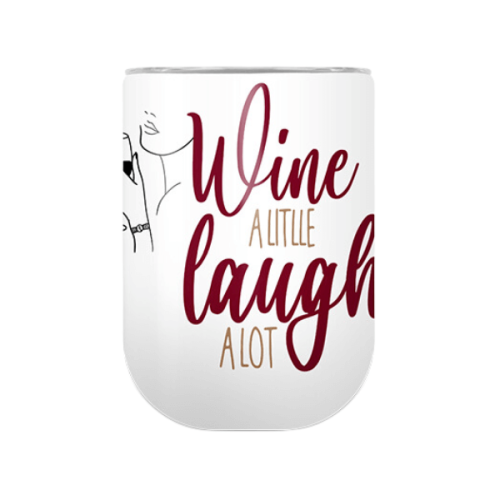 Wine A Little | Wine | Double Wall Stainless Steel Travel Cup | 360ML Size