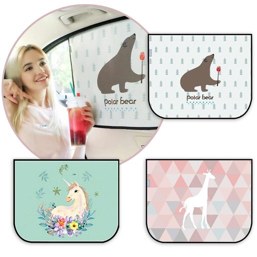 Universal Magnetic Car Window Baby Curtain Kids Sunshade Shade Cover