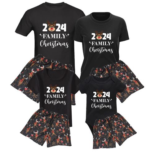 Family Christmas Reindeer Matching Outfits | Personalised