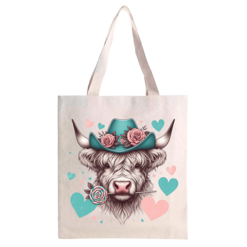 Valentine’s Day Highland Cow — Product · Front