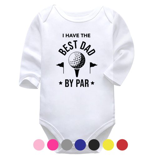 Best Dad By Par | Golf | Father's Day | Baby Vest Bodysuit Onesie