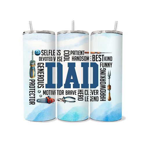 DAD | Father's Day | Double Wall Stainless Steel Thermal Travel Mug | 900ML Size